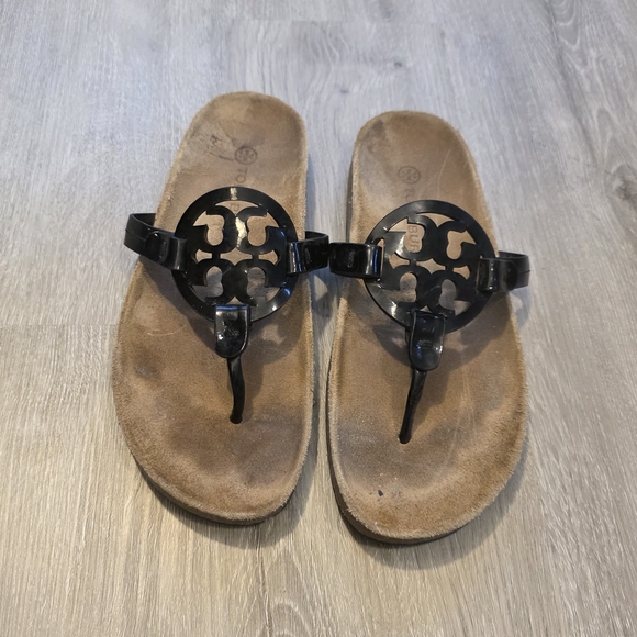 Tory Burch Shoes - Tory Burch Miller Cloud Thong Sandals Black Size 7.5